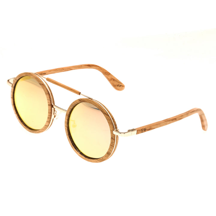 Earth Wood Bondi Polarized  Sunglasses Bamboo/Rose Gold