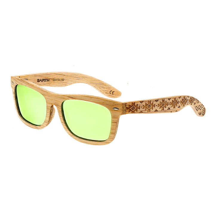 Earth Wood Maya Polarized  Sunglasses Bamboo/Yellow