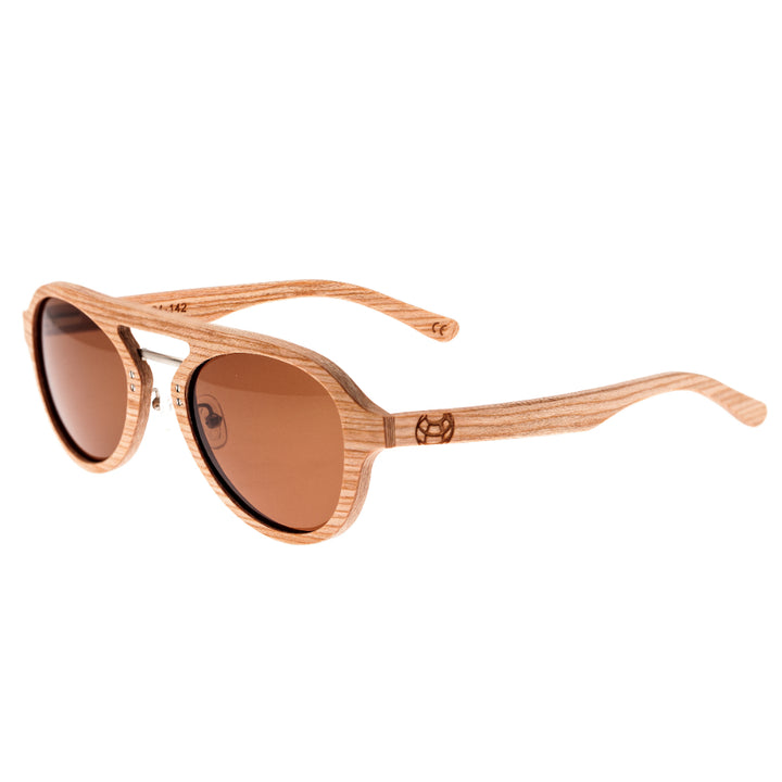 Earth Wood Cruz Polarized  Sunglasses Bamboo/Brown