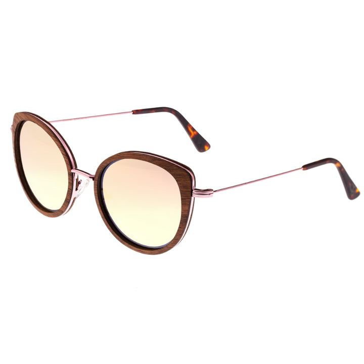 Earth Wood Oreti Polarized  Sunglasses Rose Gold