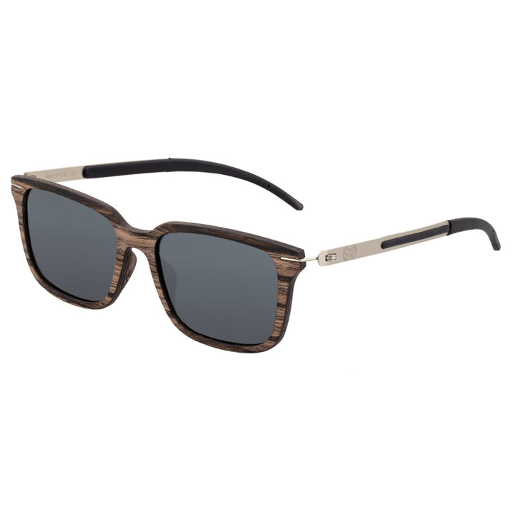 Earth Wood Doumia Polarized  Sunglasses Swiss Walnut/Black