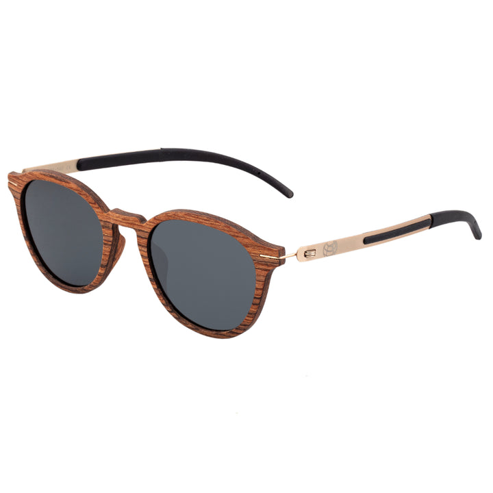 Earth Wood Sabal Polarized  Sunglasses Gold/Black