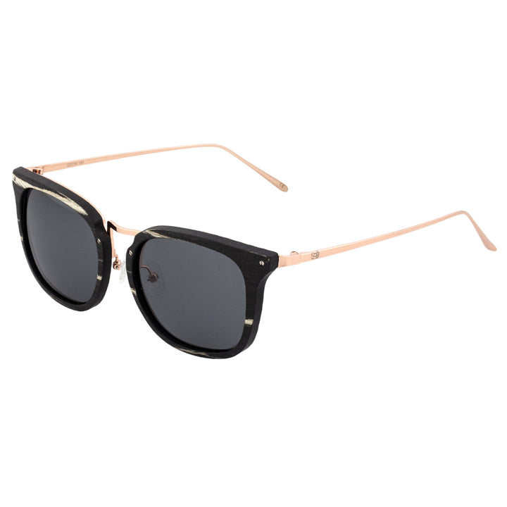 Earth Wood Nosara Polarized  Sunglasses Rose Gold/Black