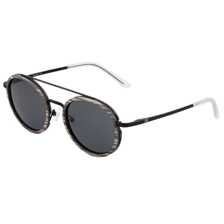 Earth Wood Binz Polarized  Sunglasses Black/Black