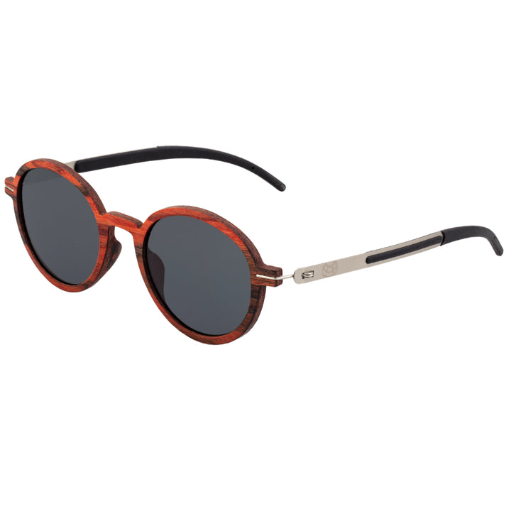 Earth Wood Toco Polarized  Sunglasses Red Rosewood/Black