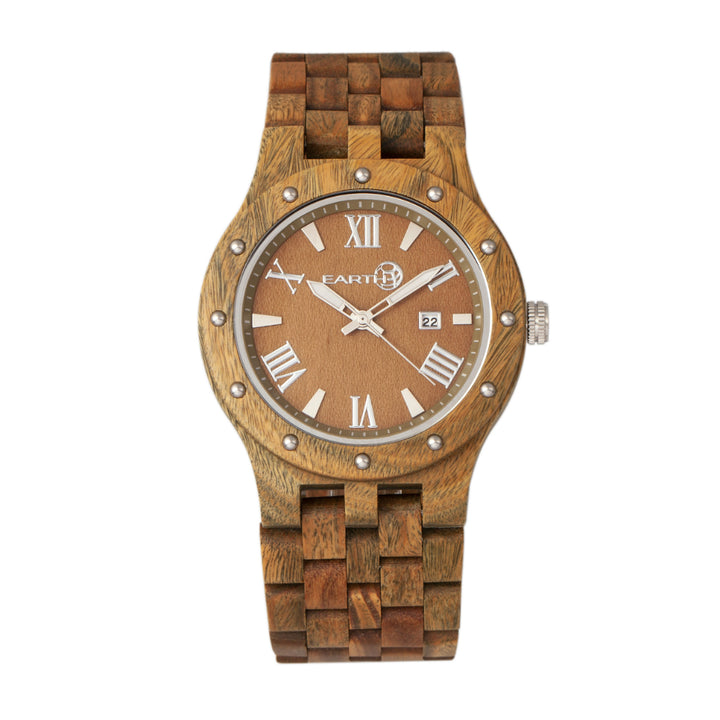 Earth Wood Inyo Bracelet  Watch w/Date Olive