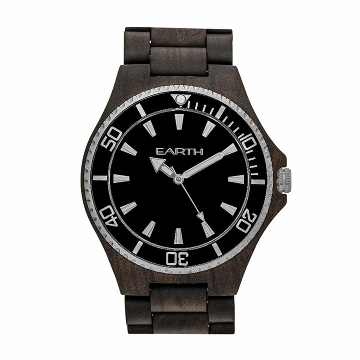 Earth Wood Centurion Bracelet Watch Dark Brown