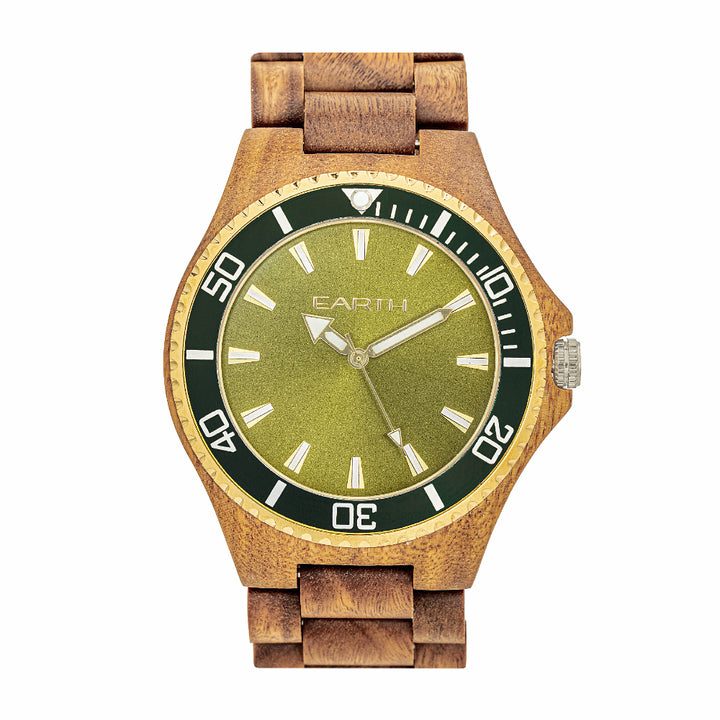 Earth Wood Centurion Bracelet Watch Olive